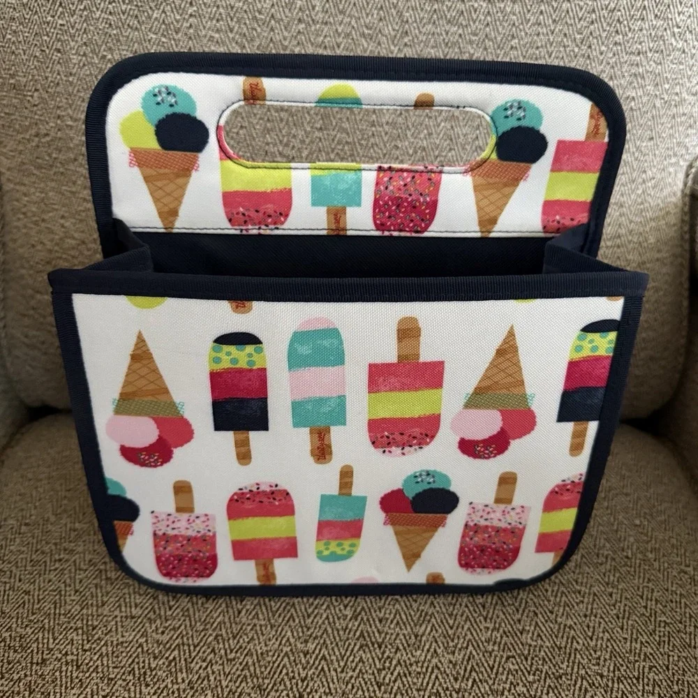 Thirty-One Double Duty Caddy Sweet Sprinkles Ice Cream 31 Totes